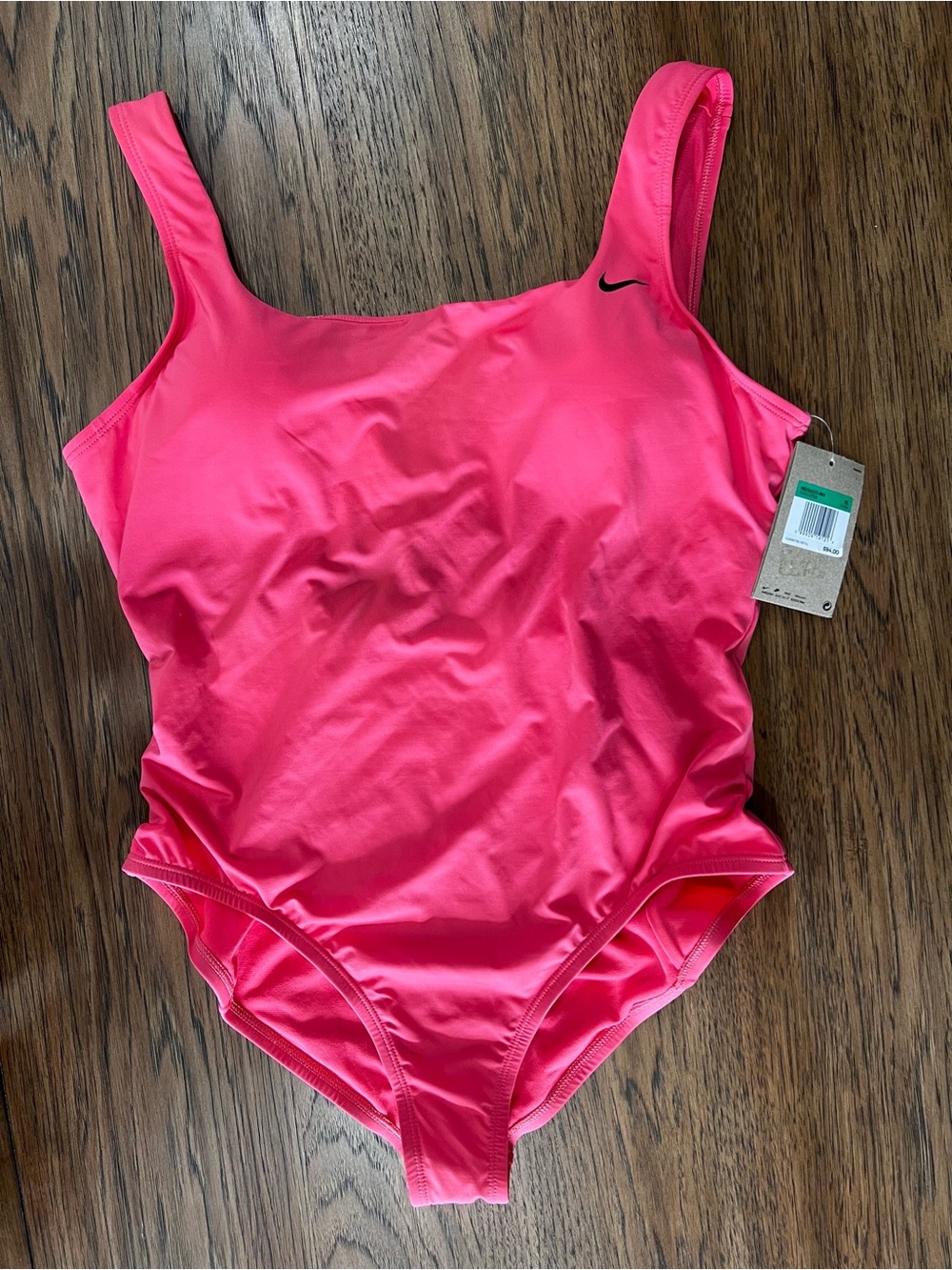Nike Bright Pink Scoop One-Piece Swimsuit